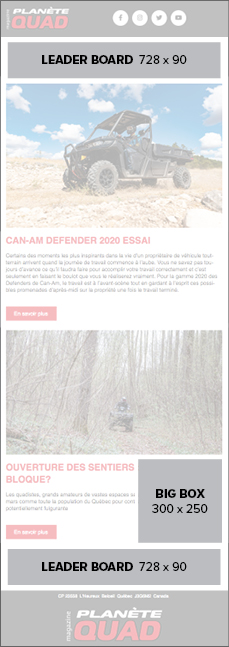 INFOLETTRE AFFICHAGE